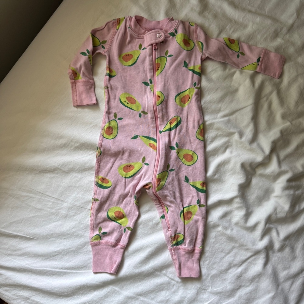 Hanna Andersson - Pink Avocado Print Kids One Piece